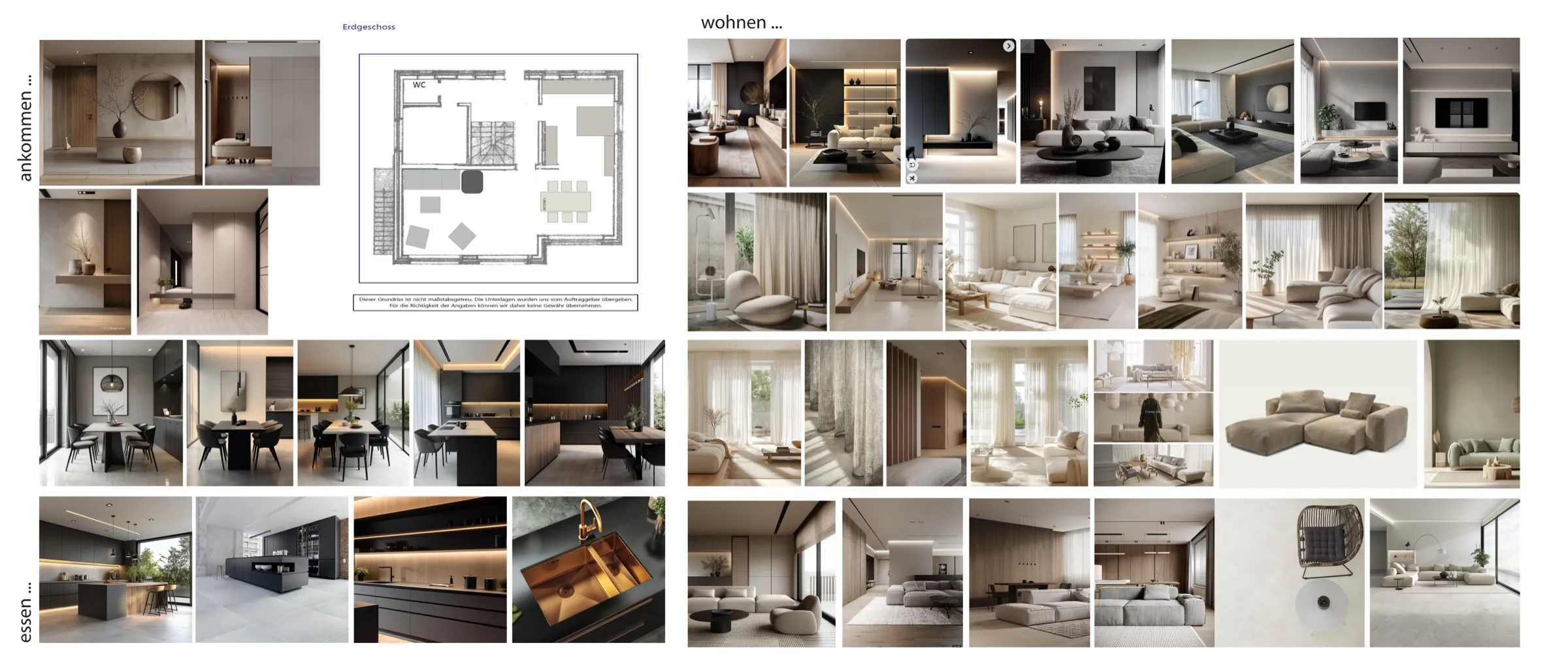 Moodboard Wohnen